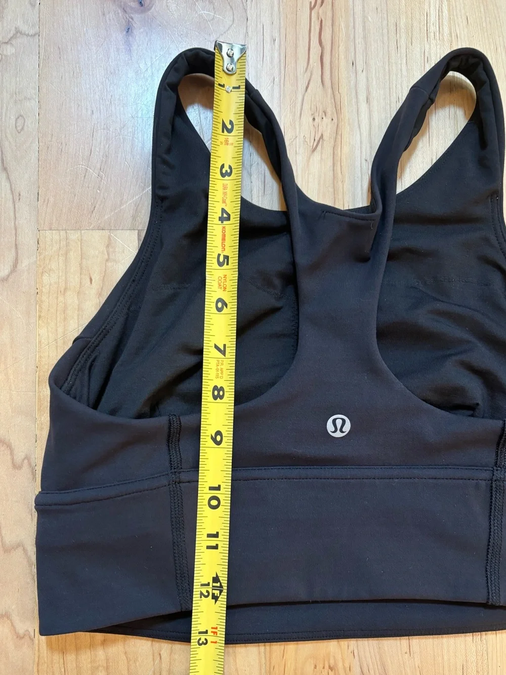 Lululemon Black Wunder Train Long-Line Bra *Medium Support